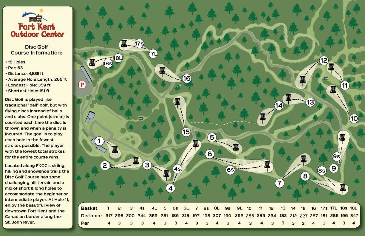 2024 FKOC Disc Golf Map