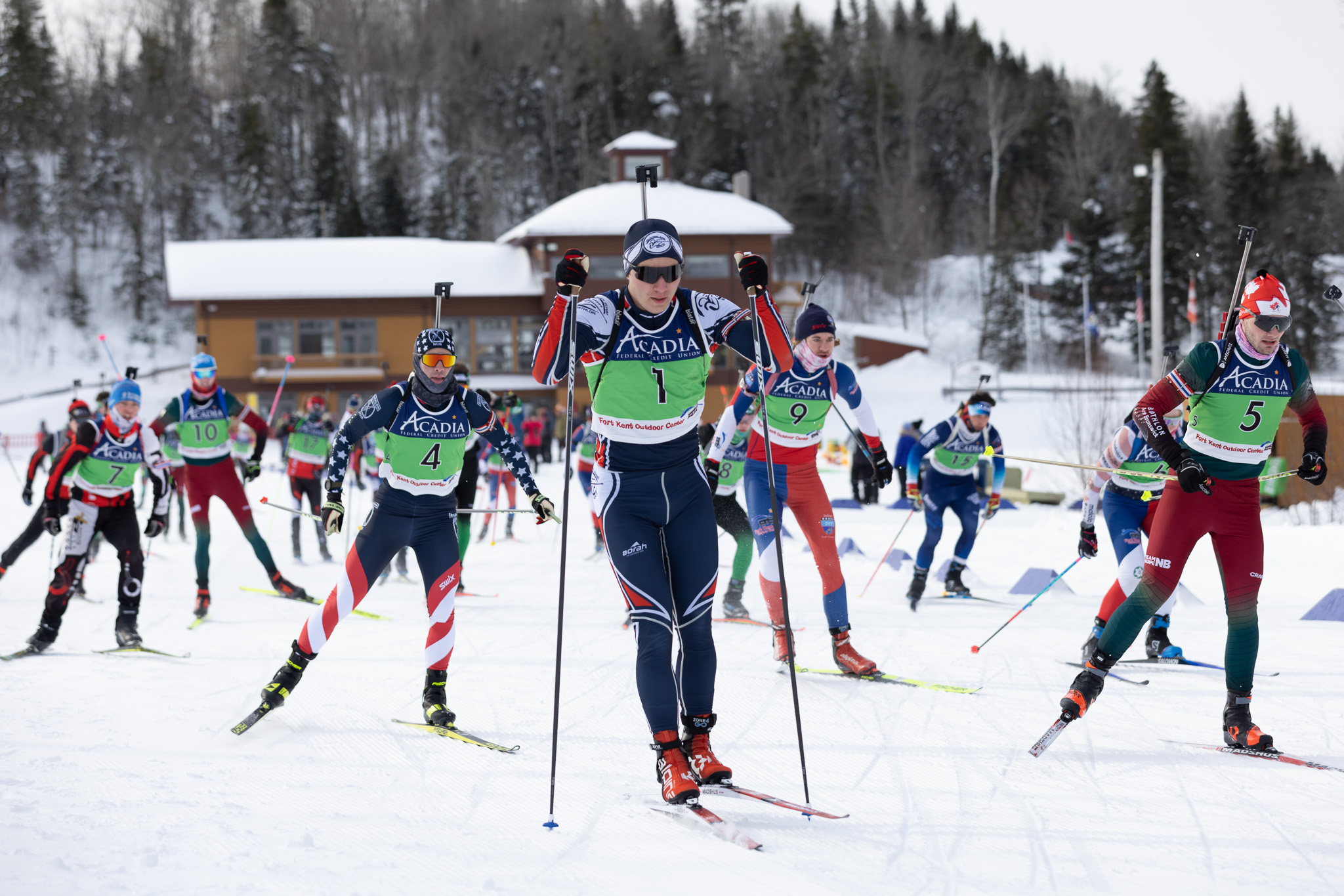 Athletes at Fort Kent Outdoor Center