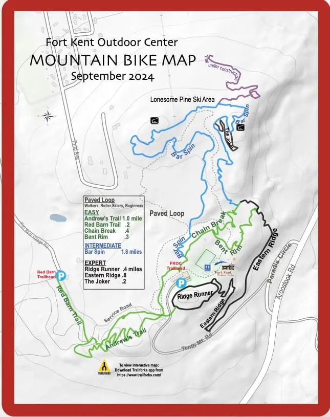 FKOC Mountain Bike Trail Map