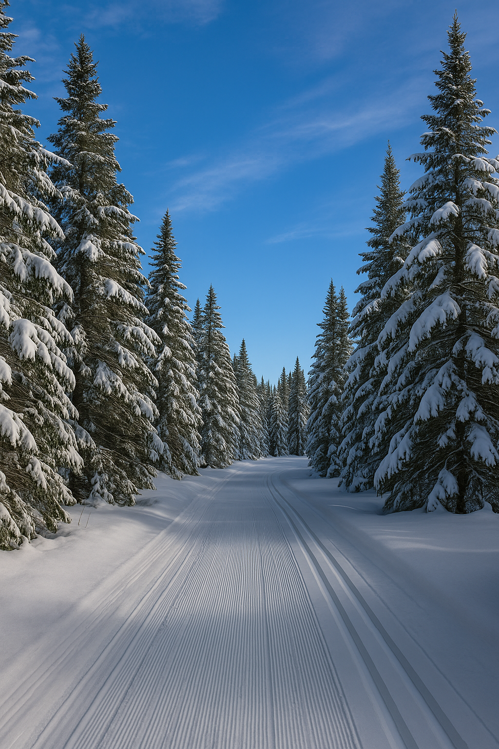 Scenic winter trail representing FKOC Endowment