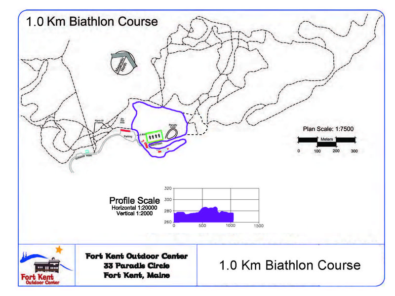 1.0Km Biathlon Course