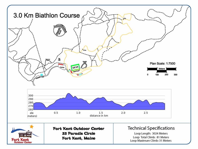 3.0 Km Biathlon Course